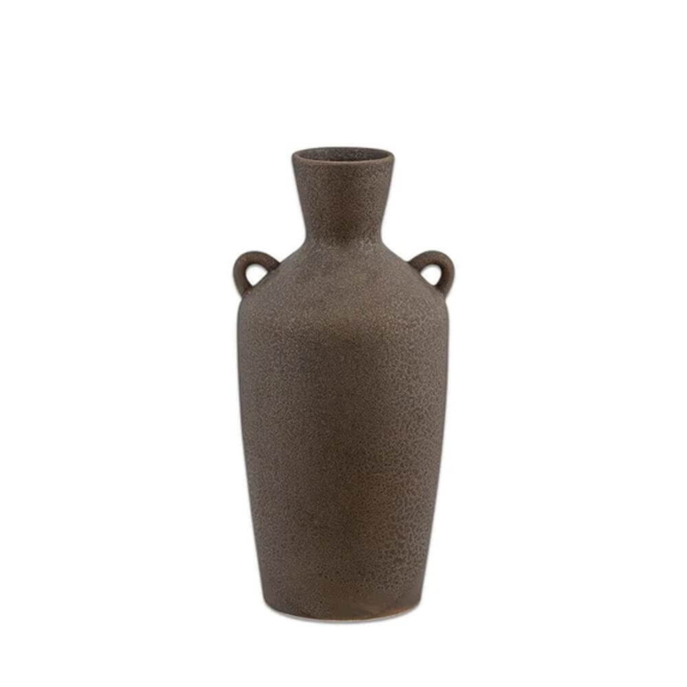 Nkuku Varkala Ceramic Black Decorative Vase Medium